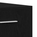 Ensemble de meubles de salle de bain 3 pièces Chêne noir Bois d'ingénierie