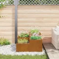 Jardinière  100x100x48 cm en acier résistant aux intempéries