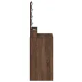 Bureau de Maquillage avec Lumières LED - Chêne Marron - 50x41x135 cm