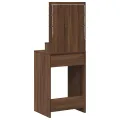 Bureau de Maquillage avec Lumières LED - Chêne Marron - 50x41x135 cm