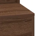 Bureau de Maquillage avec Lumières LED - Chêne Marron - 50x41x135 cm