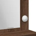 Bureau de Maquillage avec Lumières LED - Chêne Marron - 50x41x135 cm