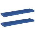 Coussins de palette pour banc 2 pcs Bleu royal 180x40x8 cm Tissu Oxford