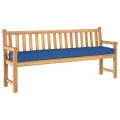 Coussins de palette pour banc 2 pcs Bleu royal 180x40x8 cm Tissu Oxford