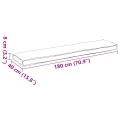 Coussins de palette pour banc 2 pcs Bleu royal 180x40x8 cm Tissu Oxford