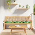 Coussins de Palette pour Banc 2 pcs Jungle Tropical 180x40x8 cm Tissu Oxford