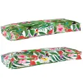 Coussins de Palette pour Banc 2 pcs Tropical Jungle 100x40x8 cm Tissu Oxford