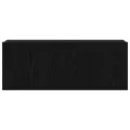 Meuble TV en Chêne Noir de 80x30x30 cm en Bois Agencé