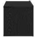 Meuble TV en Chêne Noir de 80x30x30 cm en Bois Agencé