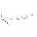 Coussins de Palette pour Banc 2 pcs Beige 200x40x8 cm Tissu Oxford