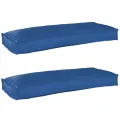 Coussins en Palette pour Banc 2 pcs Bleu Royal 100x40x8 cm Tissu Oxford