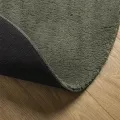 Tapis "HUARTE" à poils courts, doux et lavable, vert forêt 160x230 cm