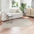 Tapis "HUARTE" à poil court doux et lavable sable 140x200 cm