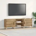 Meuble TV en Chêne Artisan - 150x30x50 cm - Fabriqué en Bois Aggloméré