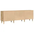 Meuble TV en Chêne Artisan - 150x30x50 cm - Fabriqué en Bois Aggloméré