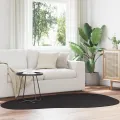 Tapis "HUARTE" à poils courts, doux et lavable noir 140x200 cm