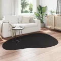 Tapis "HUARTE" à poils courts, doux et lavable noir 140x200 cm