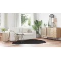Tapis "HUARTE" à poils courts, doux et lavable noir 140x200 cm