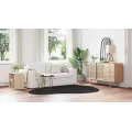 Tapis 'HUARTE'doux, lavable et à poils courts, noir 160x230 cm
