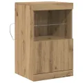 Buffet  avec lumières LED Chêne Artisan 41x37x67 cm