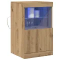 Buffet  avec lumières LED Chêne Artisan 41x37x67 cm
