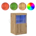 Buffet  avec lumières LED Chêne Artisan 41x37x67 cm