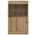 Buffet  avec lumières LED Chêne Artisan 41x37x67 cm