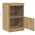 Buffet  avec lumières LED Chêne Artisan 41x37x67 cm