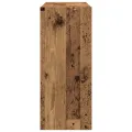 Bibliothèque/Paravent  en bois vieilli, 100x30x72 cm, Fabriqué en bois reconstitué