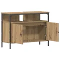 Armoire à miroir de salle de bain Chêne artisanal 60x16x60 cm Bois d'ingénierie