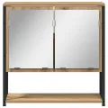 Armoire à miroir de salle de bain Chêne artisanal 60x16x60 cm Bois d'ingénierie