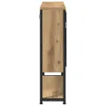 Armoire à miroir de salle de bain Chêne artisanal 60x16x60 cm Bois d'ingénierie