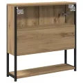 Armoire à miroir de salle de bain Chêne artisanal 60x16x60 cm Bois d'ingénierie