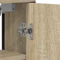 Meuble de salle de bain miroir  Chêne Sonoma 60x16x60 cm en bois d'ingénierie