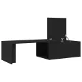 Table basse  en chêne noir 150x50x35 cm en bois composite