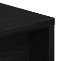 Bureau  Noir Chêne 200x50x76 cm en bois d'ingénierie