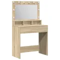 Coiffeuse  avec lumières LED en Chêne Sonoma 79x41x135 cm