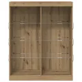 Buffet avec lumières LED Chêne Artisan 41x37x100 cm