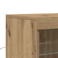 Buffet avec lumières LED Chêne Artisan 41x37x100 cm