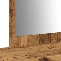 Table de maquillage murale - Bois vintage - 100x40x70 cm