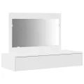 Table de maquillage murale blanche 100x40x70 cm