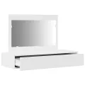 Table de maquillage murale blanche 100x40x70 cm