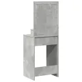 Table de maquillage  avec des lumières LED en gris béton, 50x41x135 cm