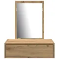 Table de maquillage murale en chêne 60x40x70 cm