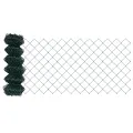 Clôture en maillons chaines Pack de 2 Vert Métal 0,8 x 25 m