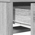 Table de maquillage  avec lumière LED Gris Sonoma 50x41x135 cm