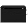 Meuble de chevet  avec LED monté au mur en chêne noir 50x36x30 cm