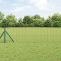 Clôture Euro avec 7 poteaux 0.8x10 m acier galvanisé vert