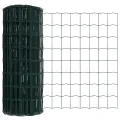Clôture Euro avec 7 poteaux 0.8x10 m acier galvanisé vert