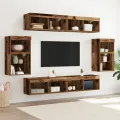 Étagère flottante  2 pcs Vieux bois 40x28.5x40 cm Bois d'ingénierie